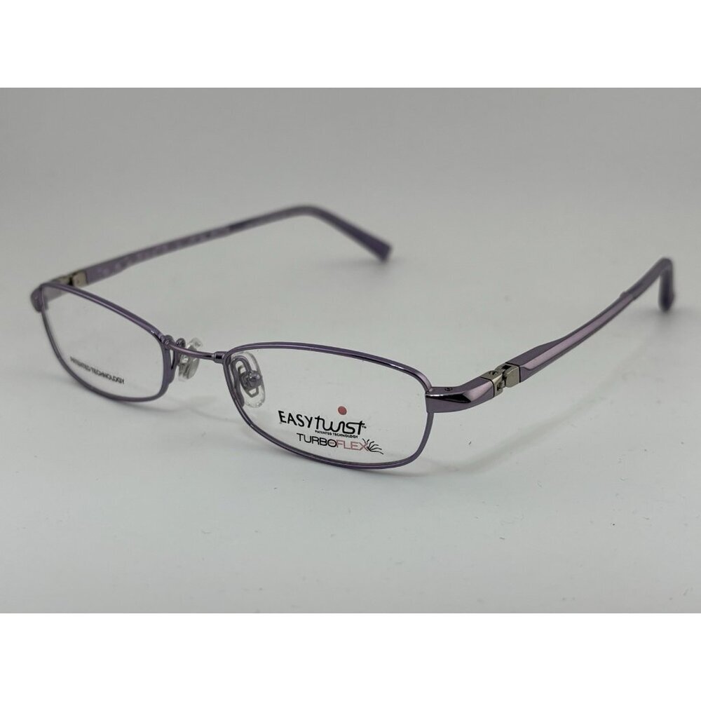 EASY TWIST TURBO FLEX MOD. 897 46-17-130 Purple Metal Oval Eyeglass Frames